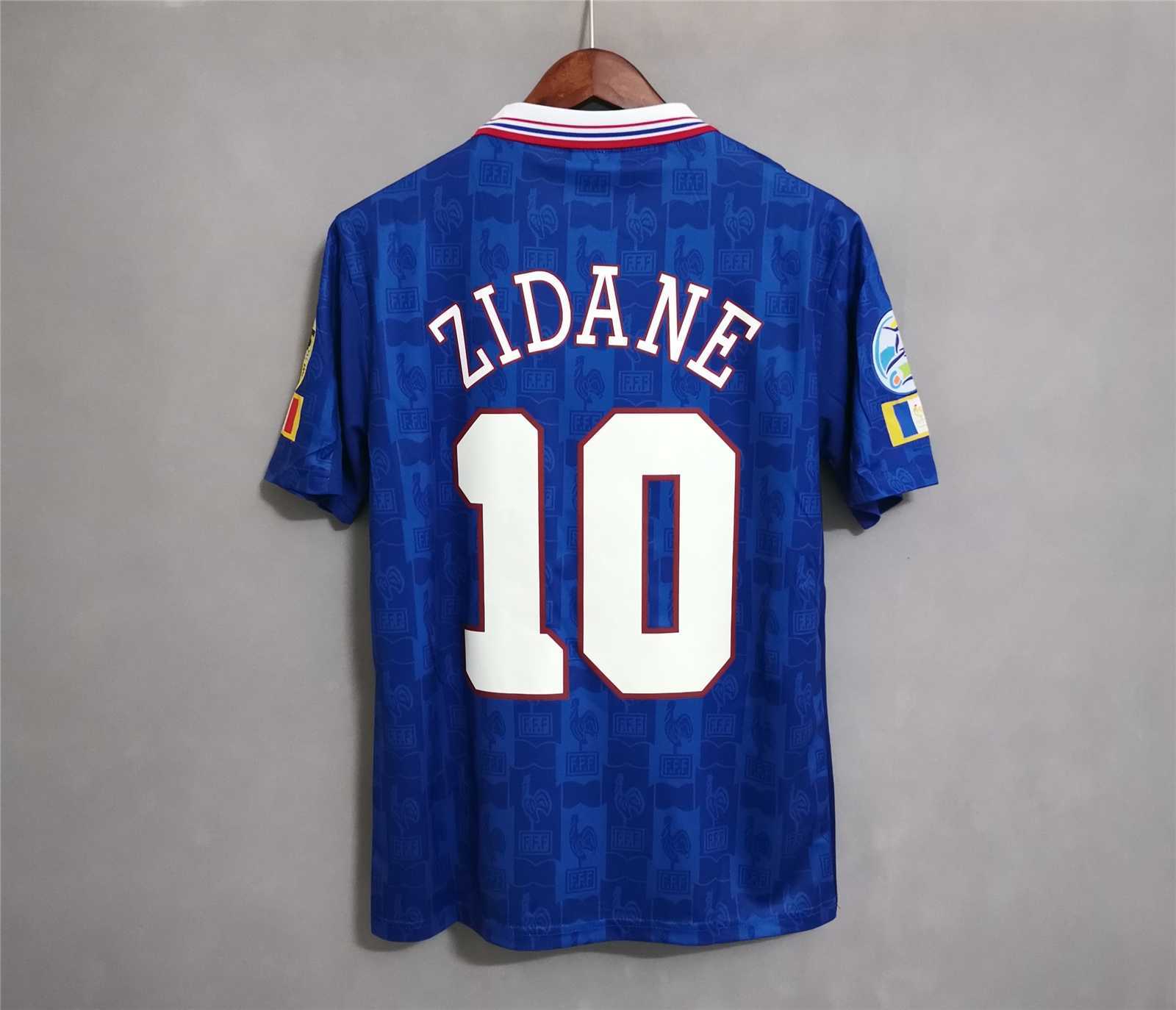 1996 France Euro Cup Home Retro Jersey