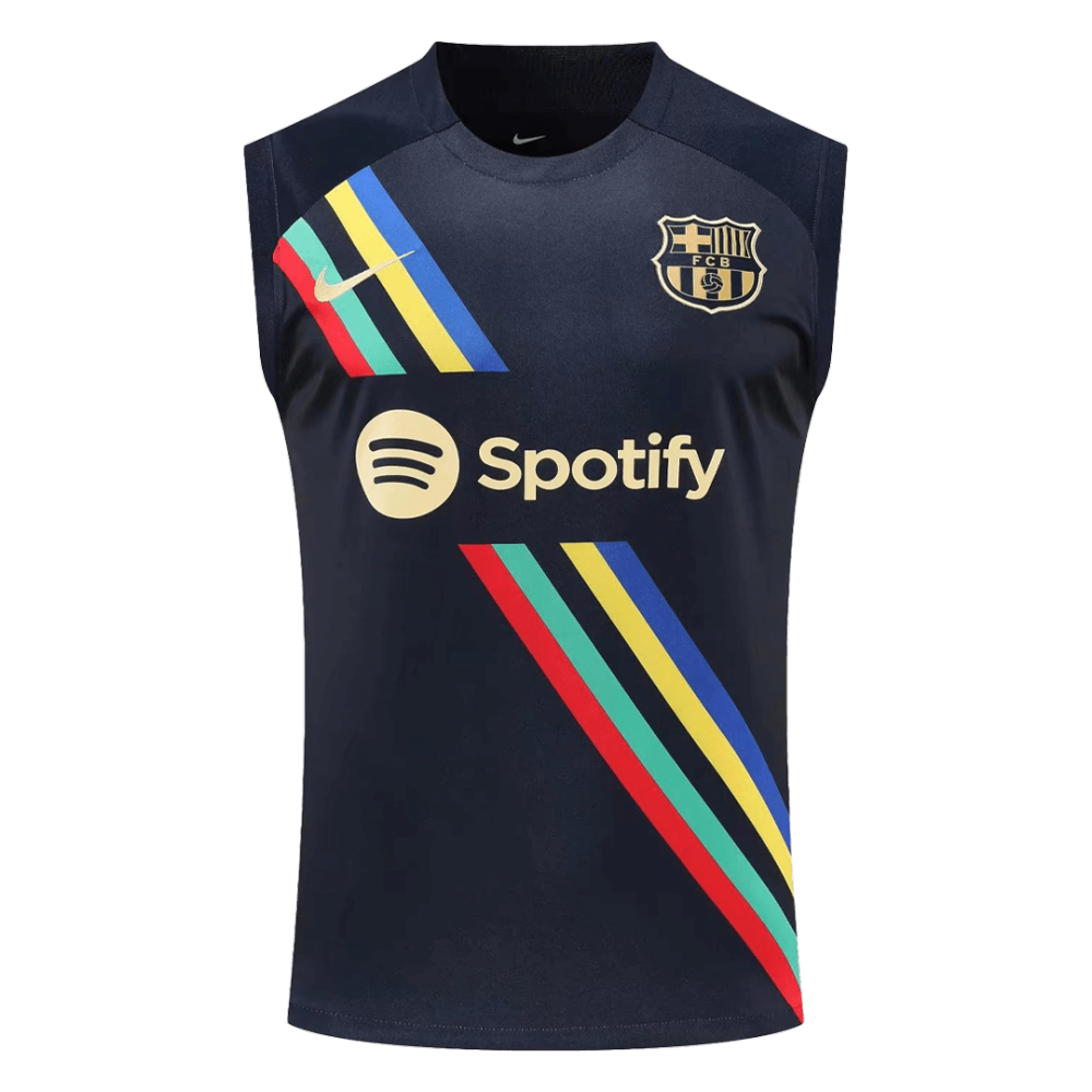 Barcelona Sleeveless Training Kit (Top+Shorts) Black 2022/23