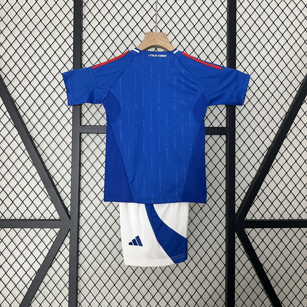 2024 Italy Euro Cup Home Kids Kit Jersey+Shorts