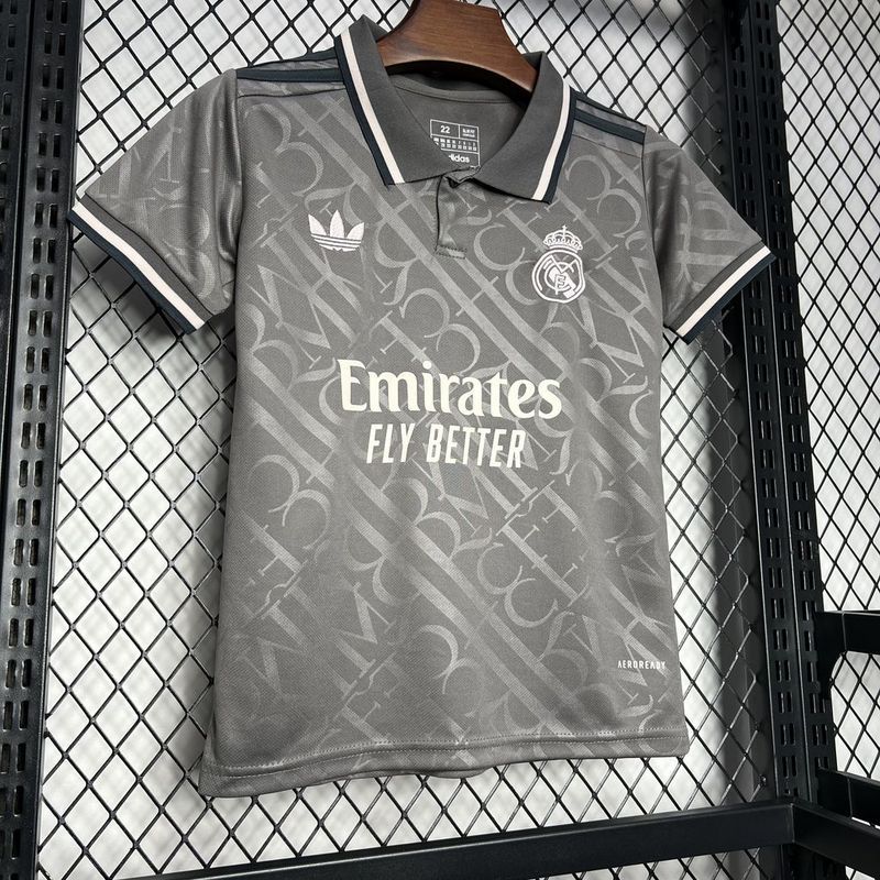 24-25 Real Madrid Third Away Kids Kit Jersey+Shorts