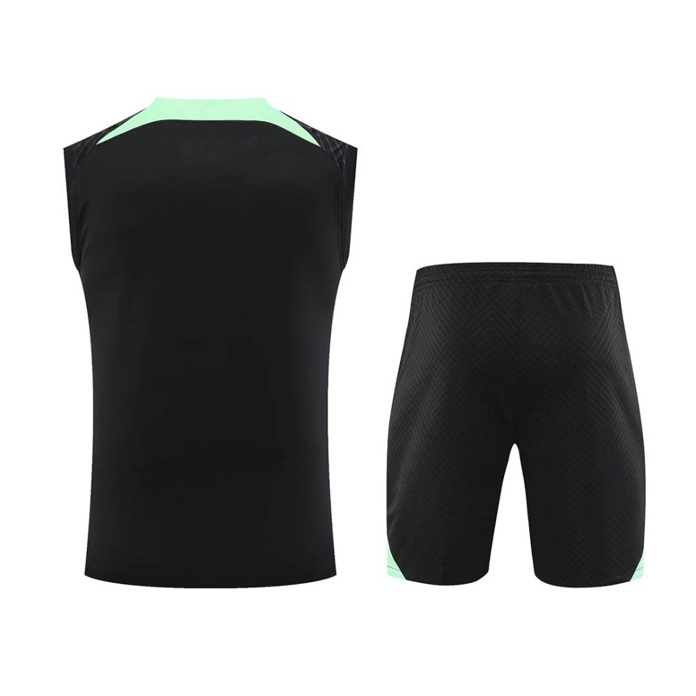 Liverpool Sleeveless Training Kit (Top+Shorts) Black 2023/24