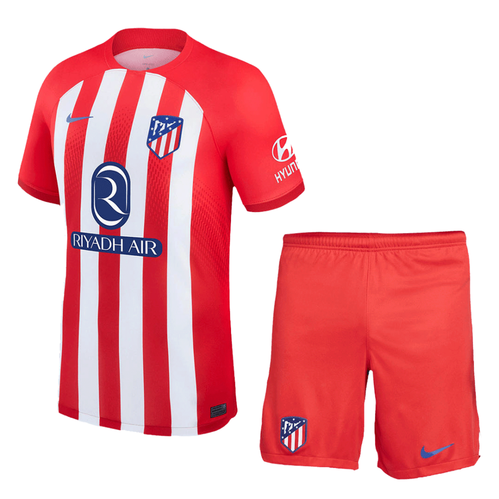 23-24 Atletico Madrid Home Whole Kit Jersey+Shorts+Socks
