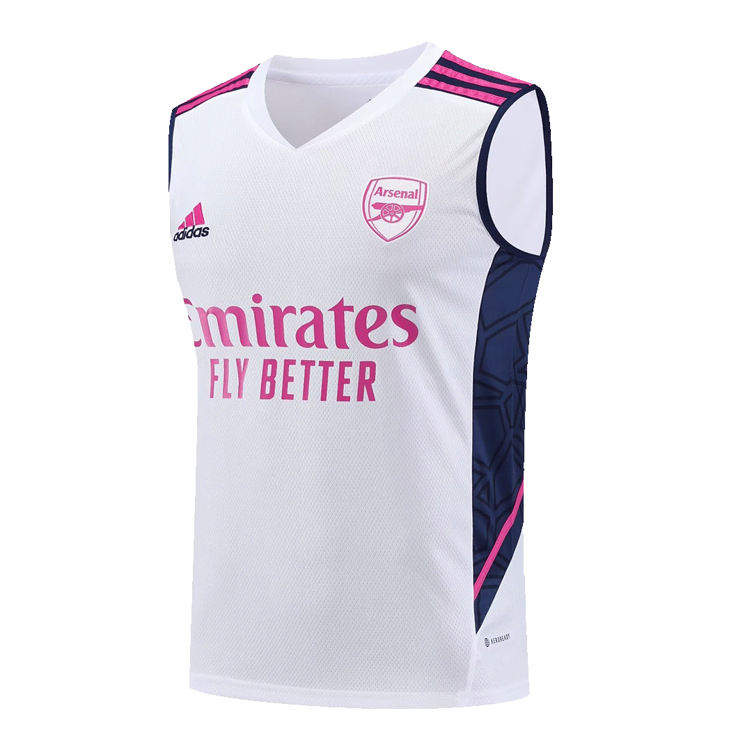 Arsenal Sleeveless Training Kit (Top+Shorts) White 2023/24