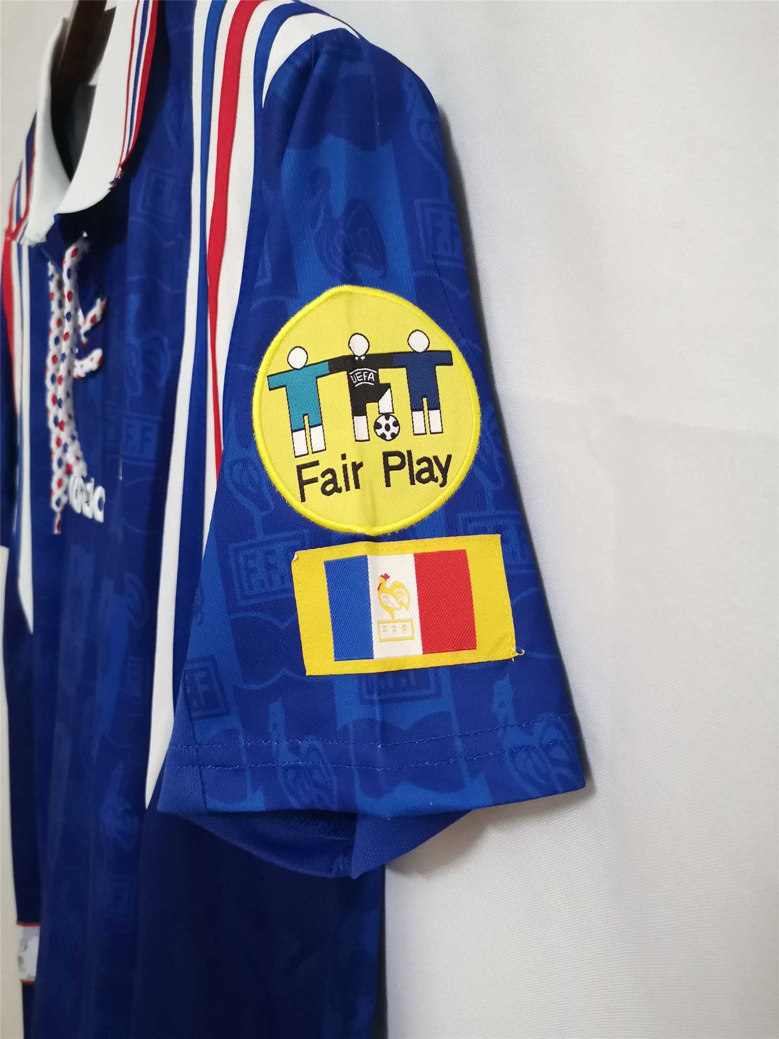 1996 France Euro Cup Home Retro Jersey
