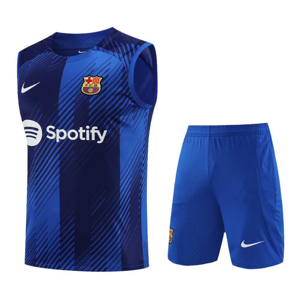 Barcelona Sleeveless Training Kit (Top+Shorts) 2023/24