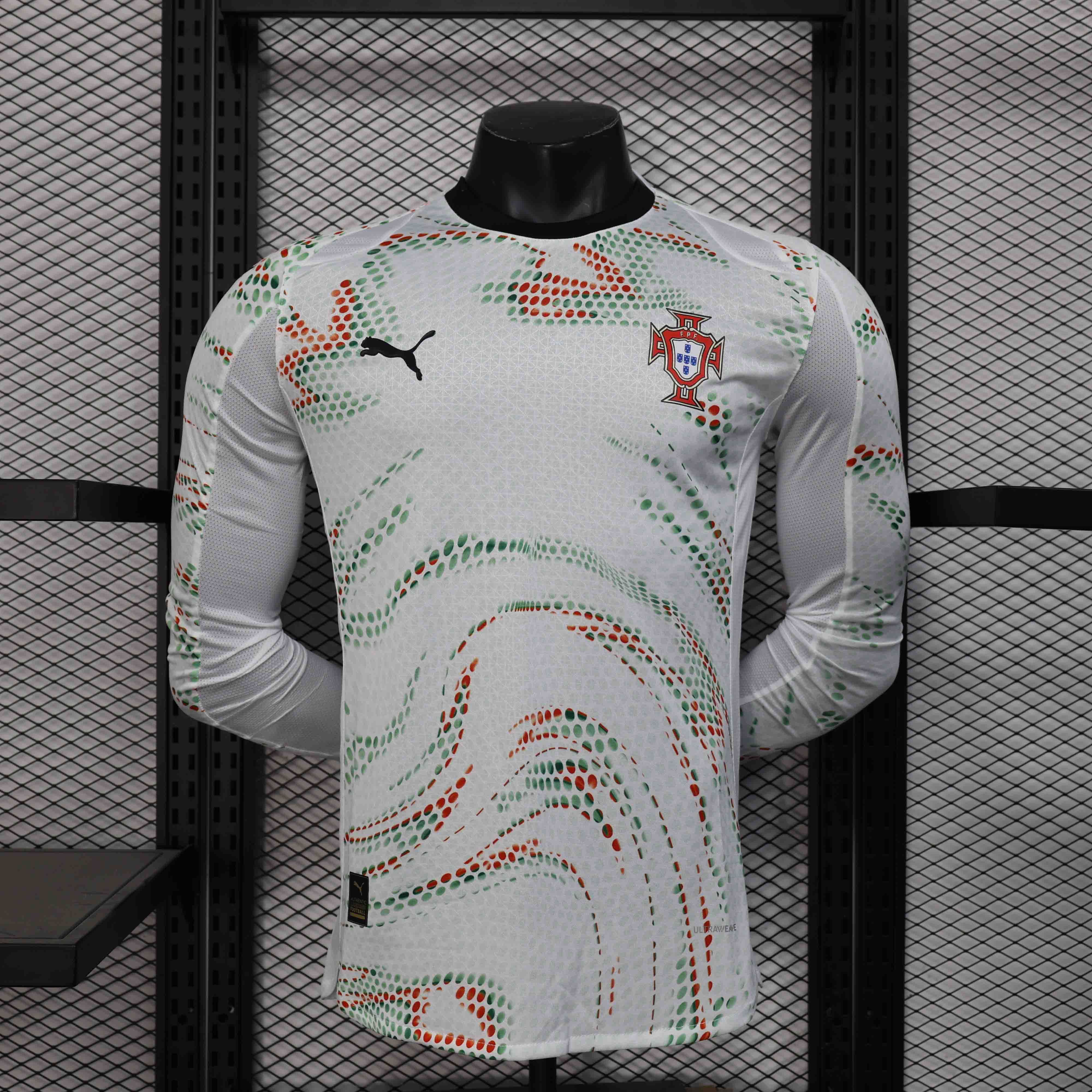 2025 Portugal  Away Soccer Jersey Long Sleeve Player Version