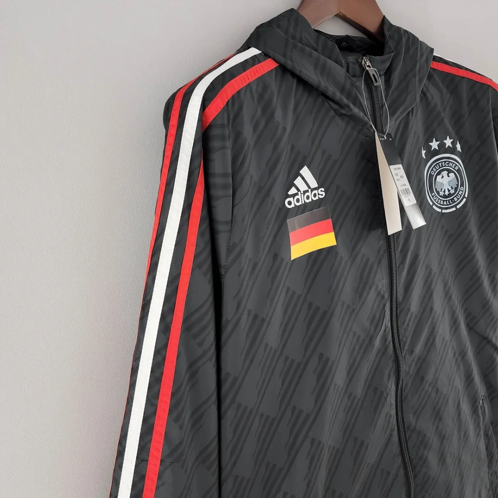 2022 Germany Windbreaker Black Red And White Edge