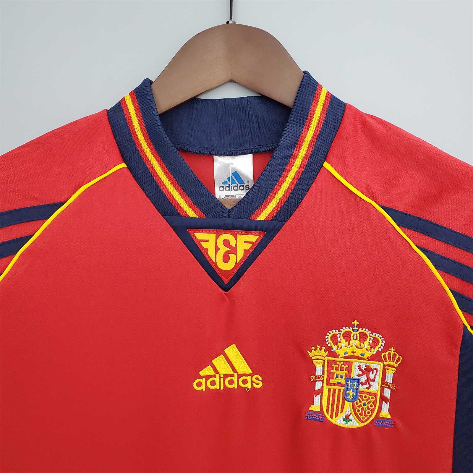 1998 Spain Home World Cup Retro Jersey