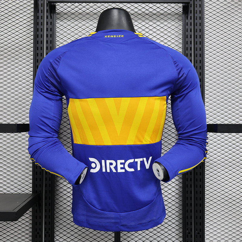 24-25 Boca Juniors  Home Jersey Long Sleeve Player Version
