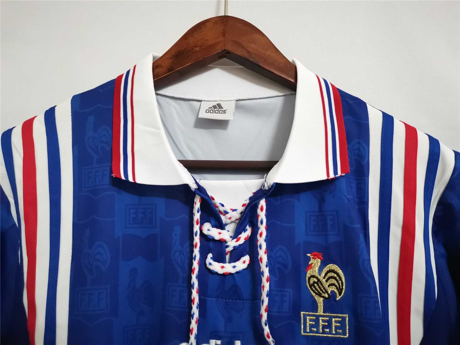 1996 France Euro Cup Home Retro Jersey