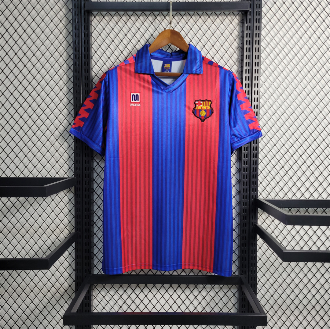 91-92 Barcelona Home Retro Jersey