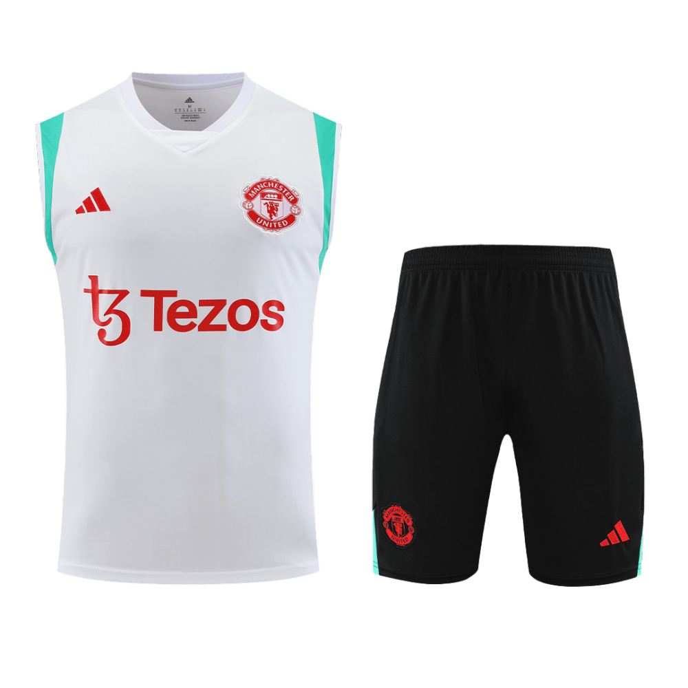 Manchester United Sleeveless Training Kit Top+Short 2023/24