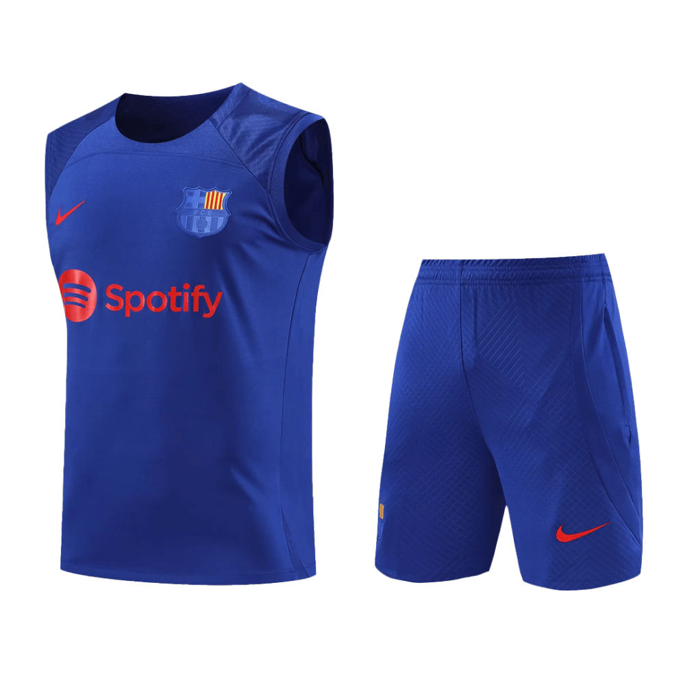 Barcelona Sleeveless Training Kit (Top+Shorts) Purple 2023/24