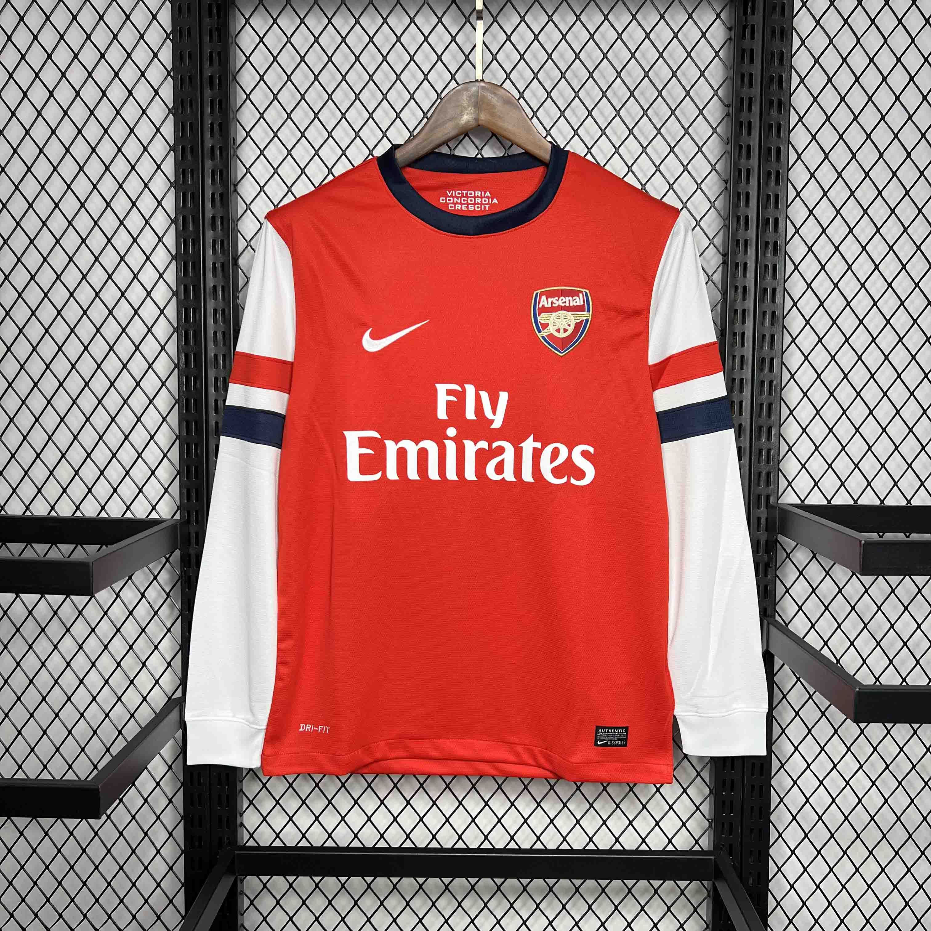 2012-13 Arsenal Home Retro Kit Vintage Shirt Long Sleeve