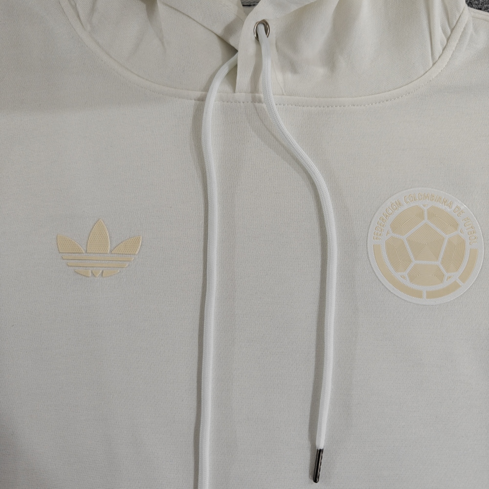 2024 Colombia  100th Anniversary  White Hoodie Jacket 1:1 Thai Quality