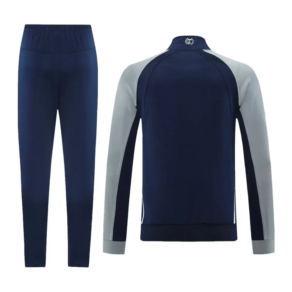 2025-26 Real Madrid Training Tracksuit Kit(Jacket+Pants) 06 Navy