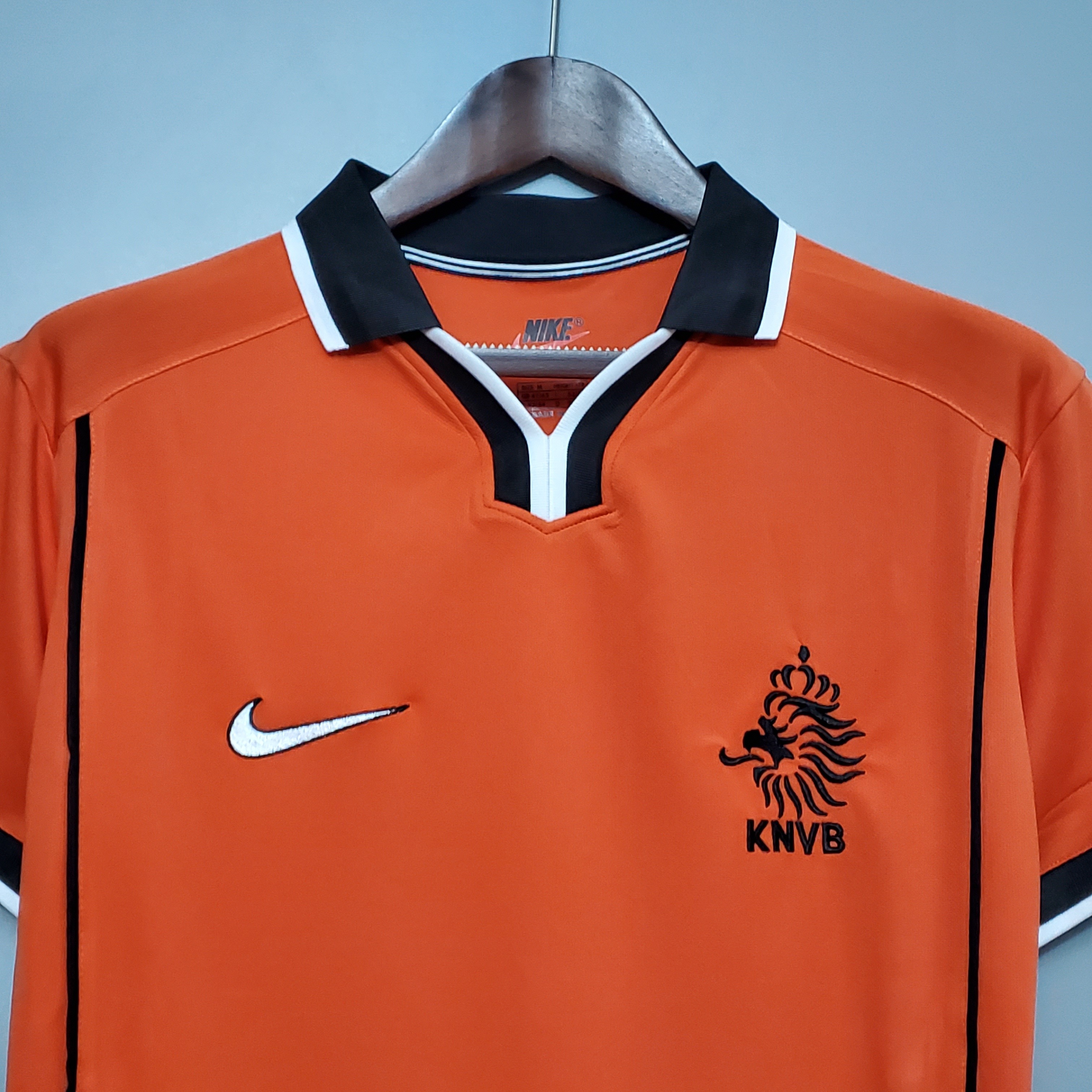 1998 Netherlands  Home World Cup Retro Jersey