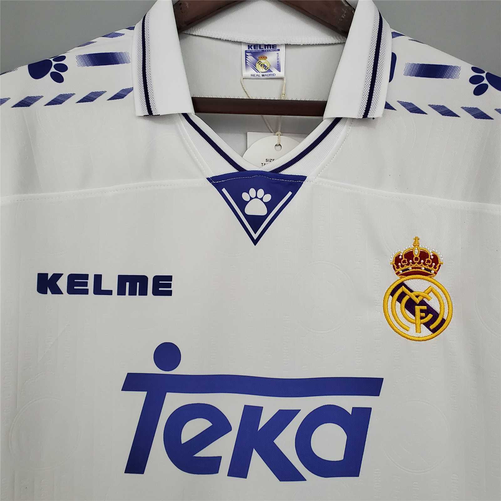 1996/97 Real Madrid Home Retro Jersey