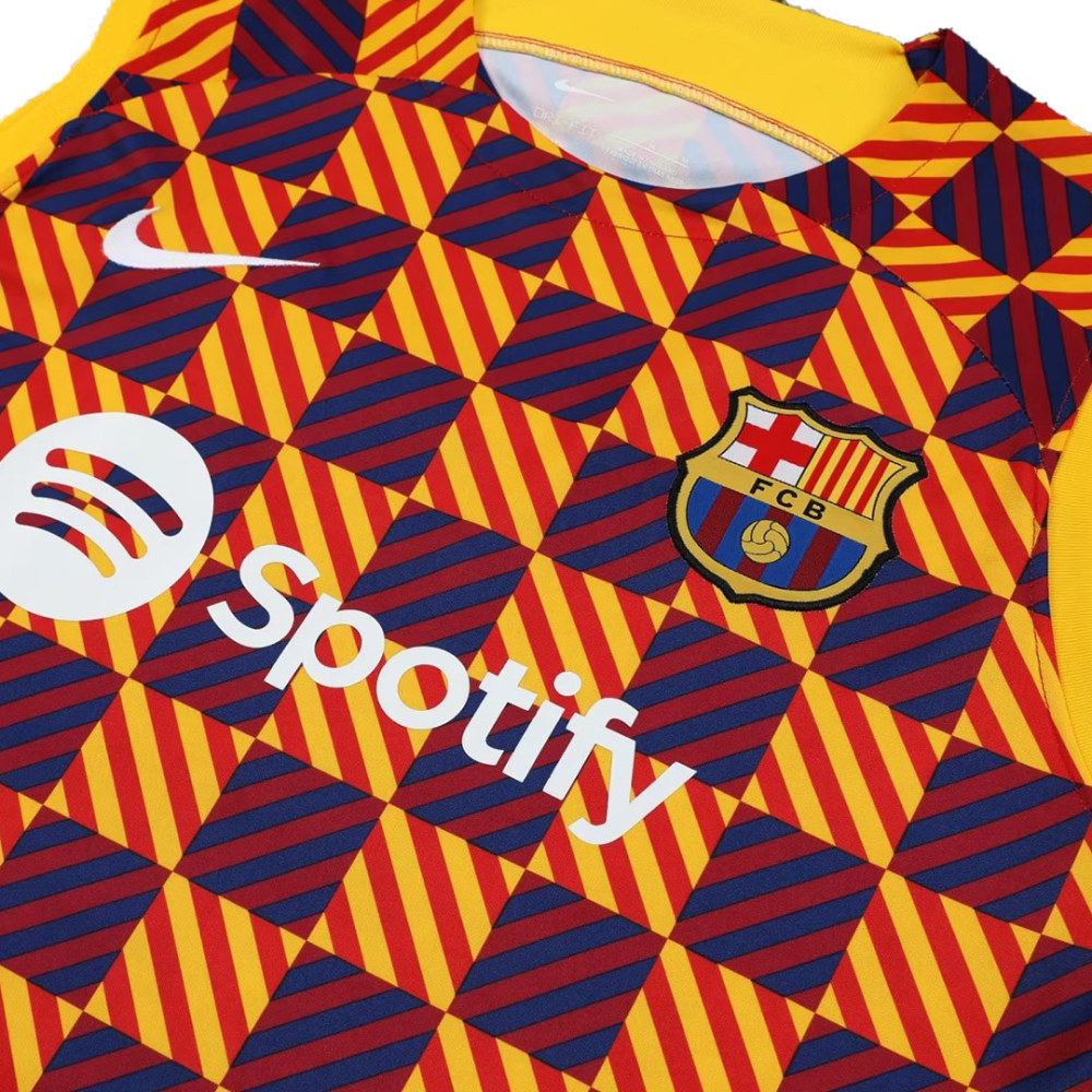 Barcelona Sleeveless Training Kit (Top+Shorts) Yellow 2023/24
