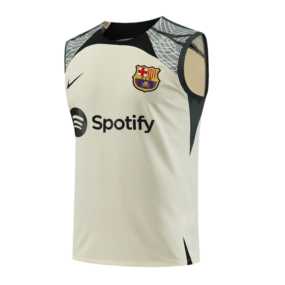 Barcelona Sleeveless Training Kit (Top+Shorts) White 2023/24