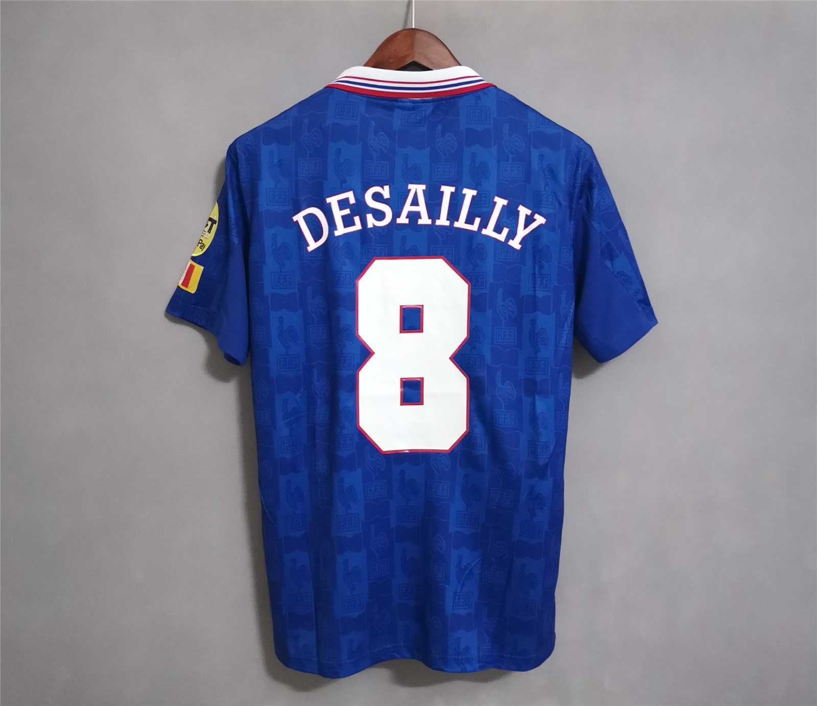 1996 France Euro Cup Home Retro Jersey