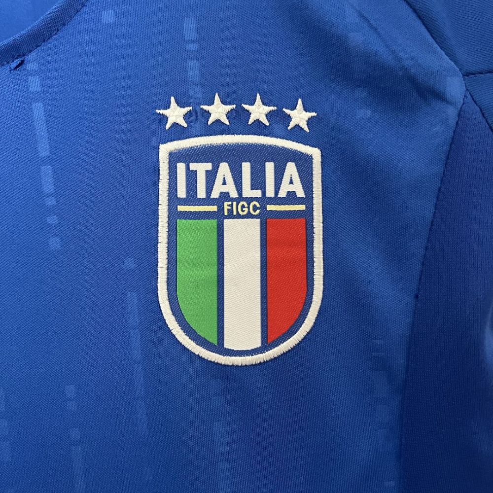 2024 Italy Euro Cup Home Kids Kit Jersey+Shorts