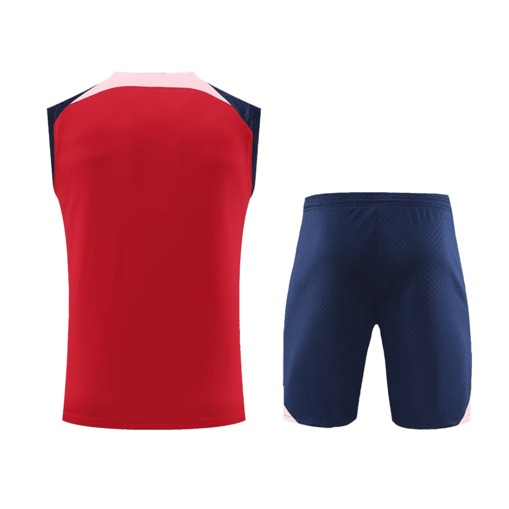Atletico Madrid Sleeveless Training Kit (Top+Shorts) Red 2023/24