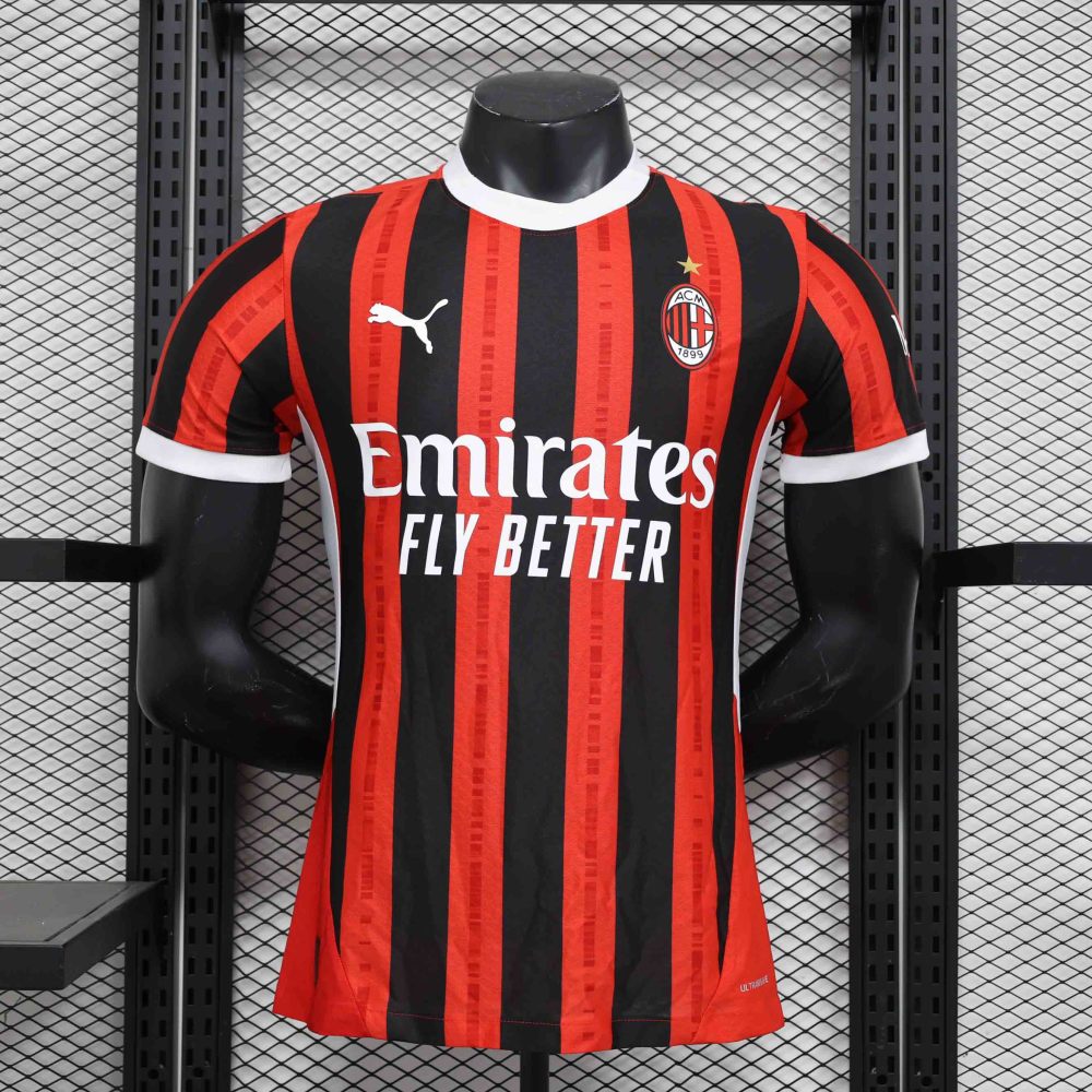 24-25 AC Milan Home Soccer Jersey Player Version