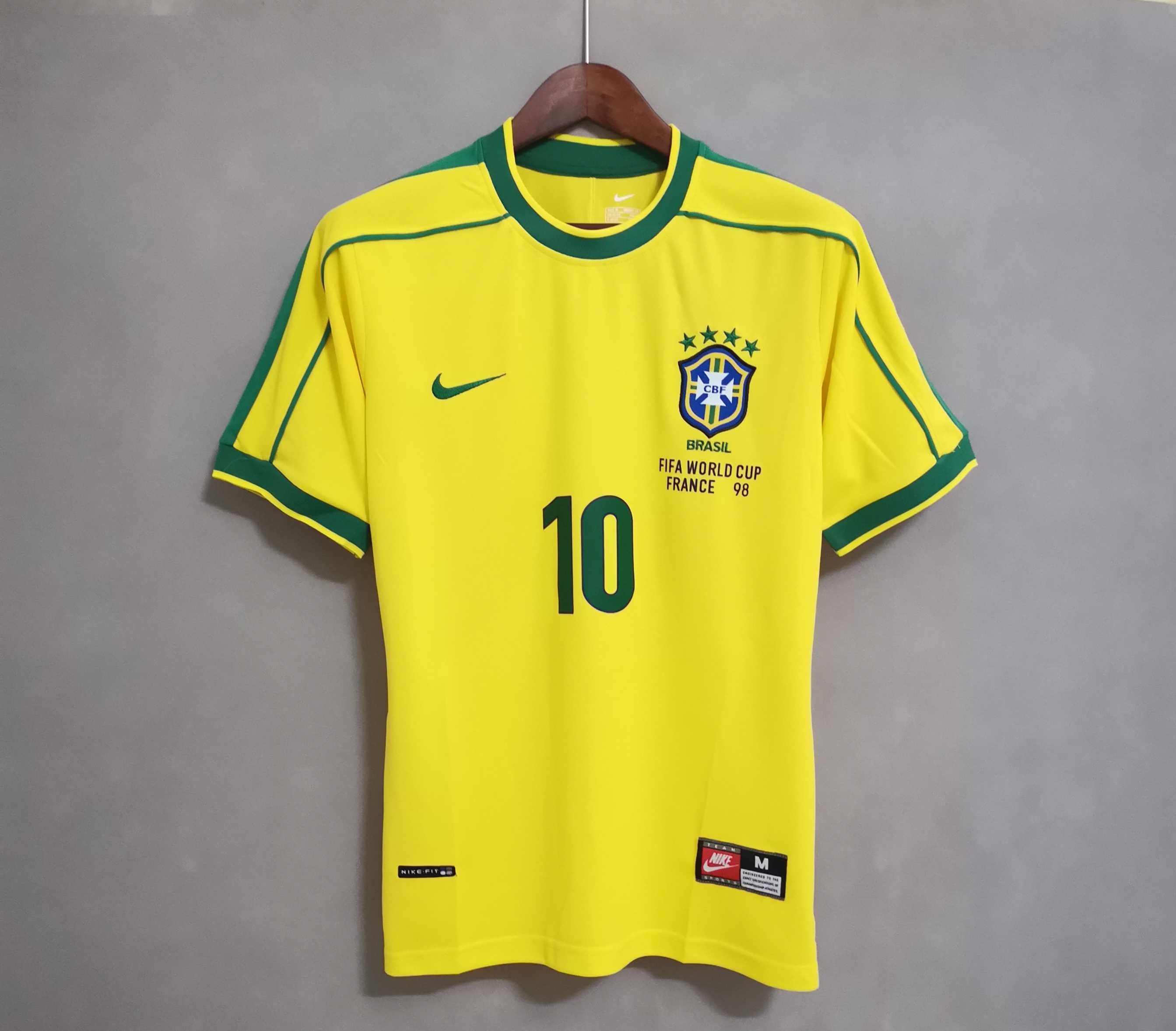 1998 Brazil World Cup Home Retro Jersey
