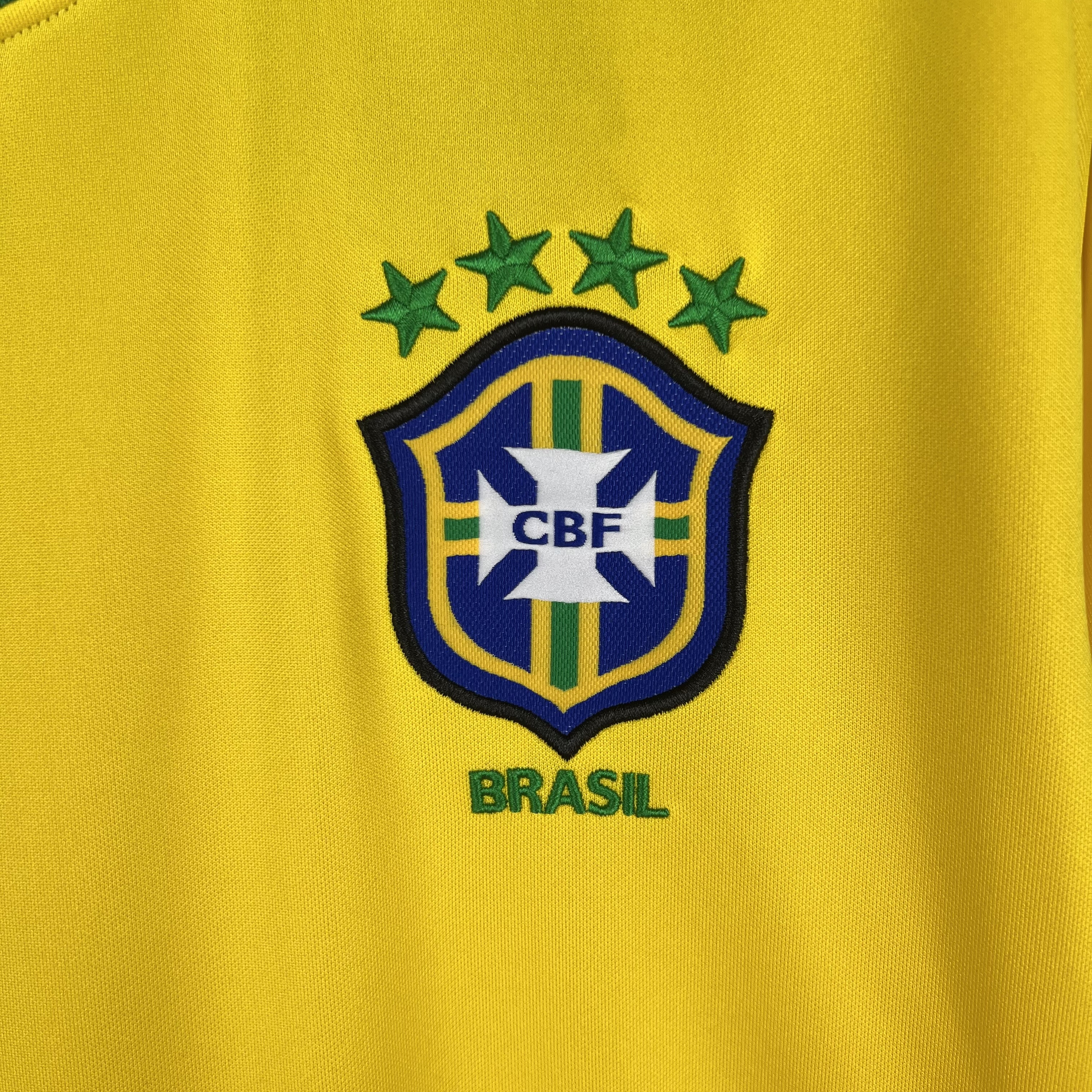 1998 Brazil World Cup Home Retro Jersey Long Sleeve