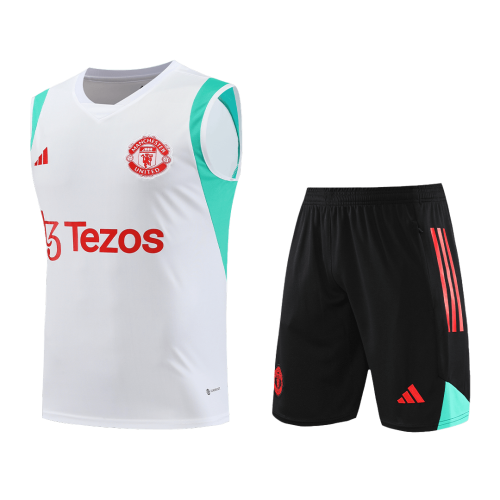 Manchester United Sleeveless Training Kit Top+Short 2023/24