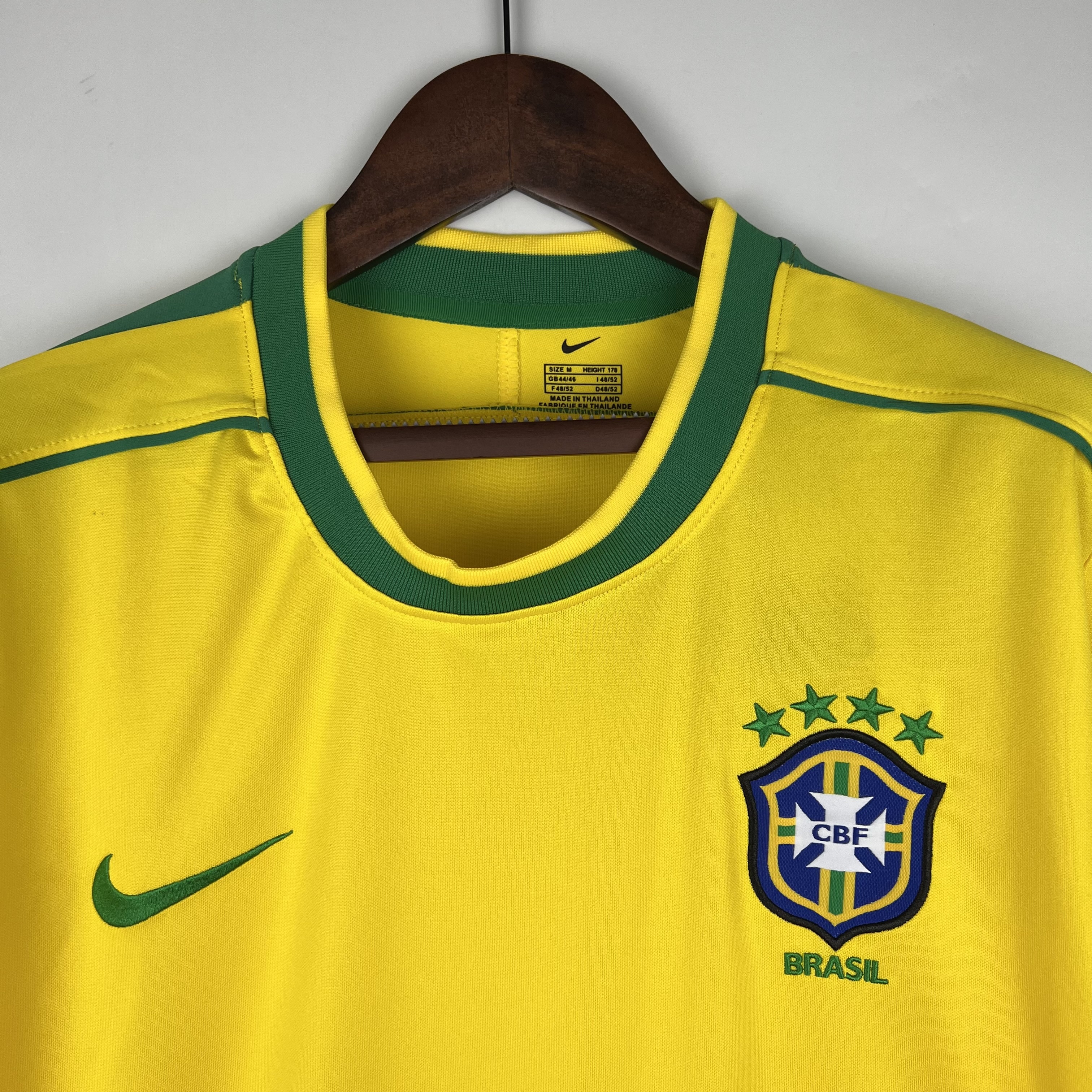 1998 Brazil World Cup Home Retro Jersey Long Sleeve