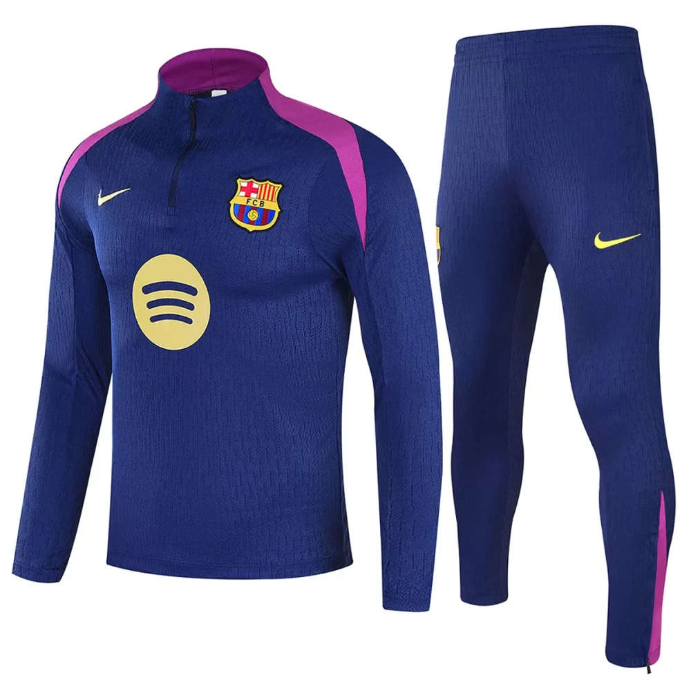 25-26 Barcelona 1/4 Zipper Sweat Kit(Top+Pants) Navy