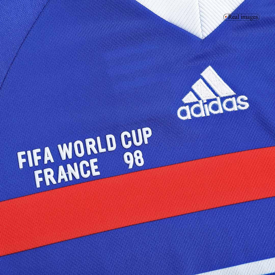1998 France World Cup Home Retro Jersey Long Sleeve