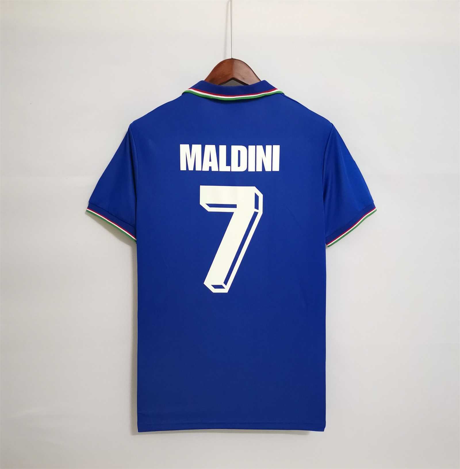 1990 Italy Home World Cup Retro Jersey