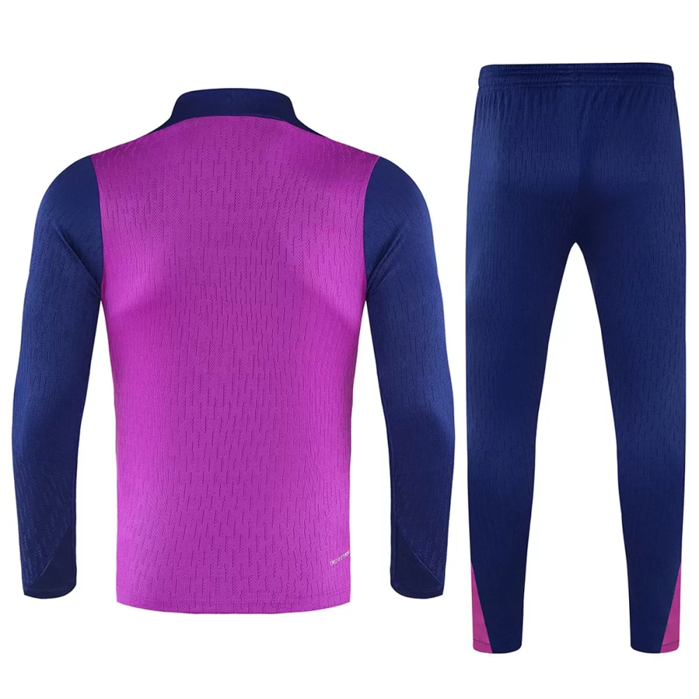 25-26 Barcelona 1/4 Zipper Sweat Kit(Top+Pants) Purple
