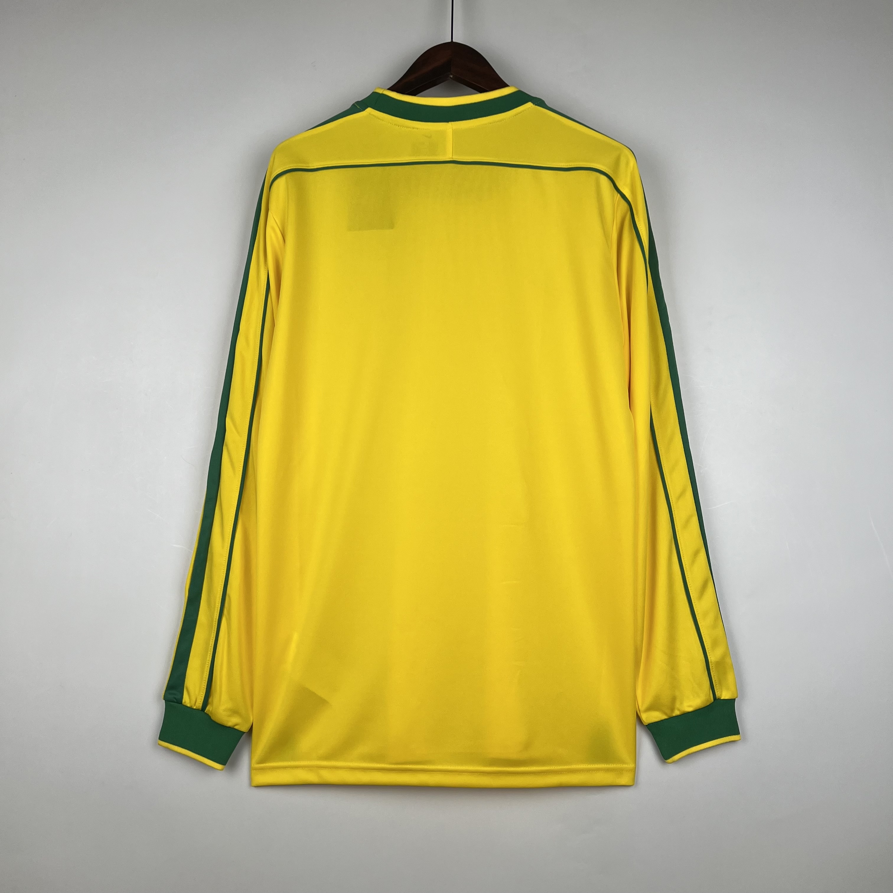 1998 Brazil World Cup Home Retro Jersey Long Sleeve