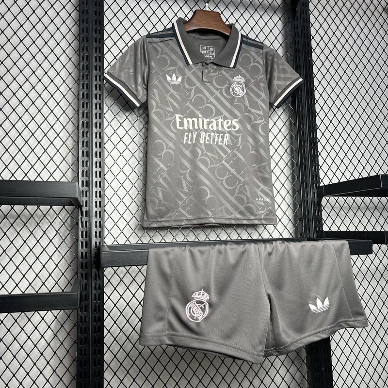 24-25 Real Madrid Third Away Kids Kit Jersey+Shorts