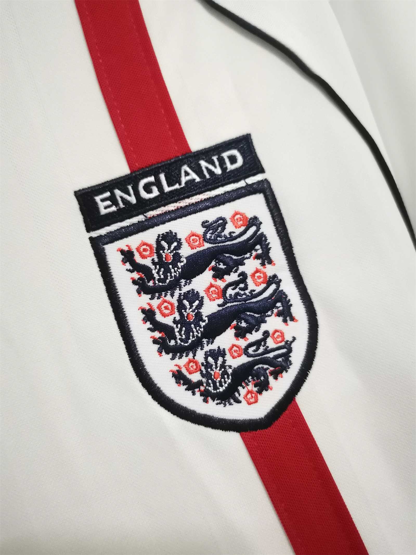 2002 England World Cup Home Retro Jersey