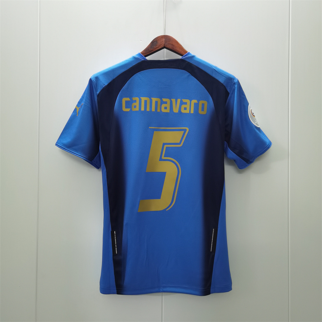 2006 Italy Home World Cup Retro Jersey