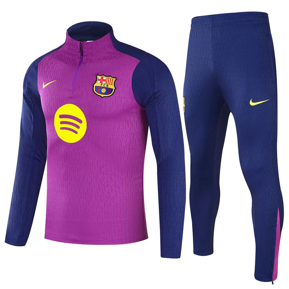 25-26 Barcelona 1/4 Zipper Sweat Kit(Top+Pants) Purple