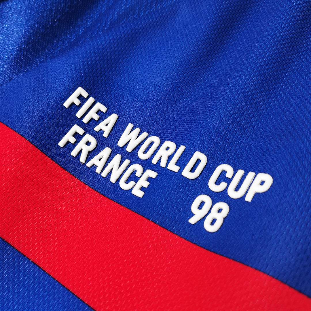 1998 France World Cup Home Retro Jersey Long Sleeve