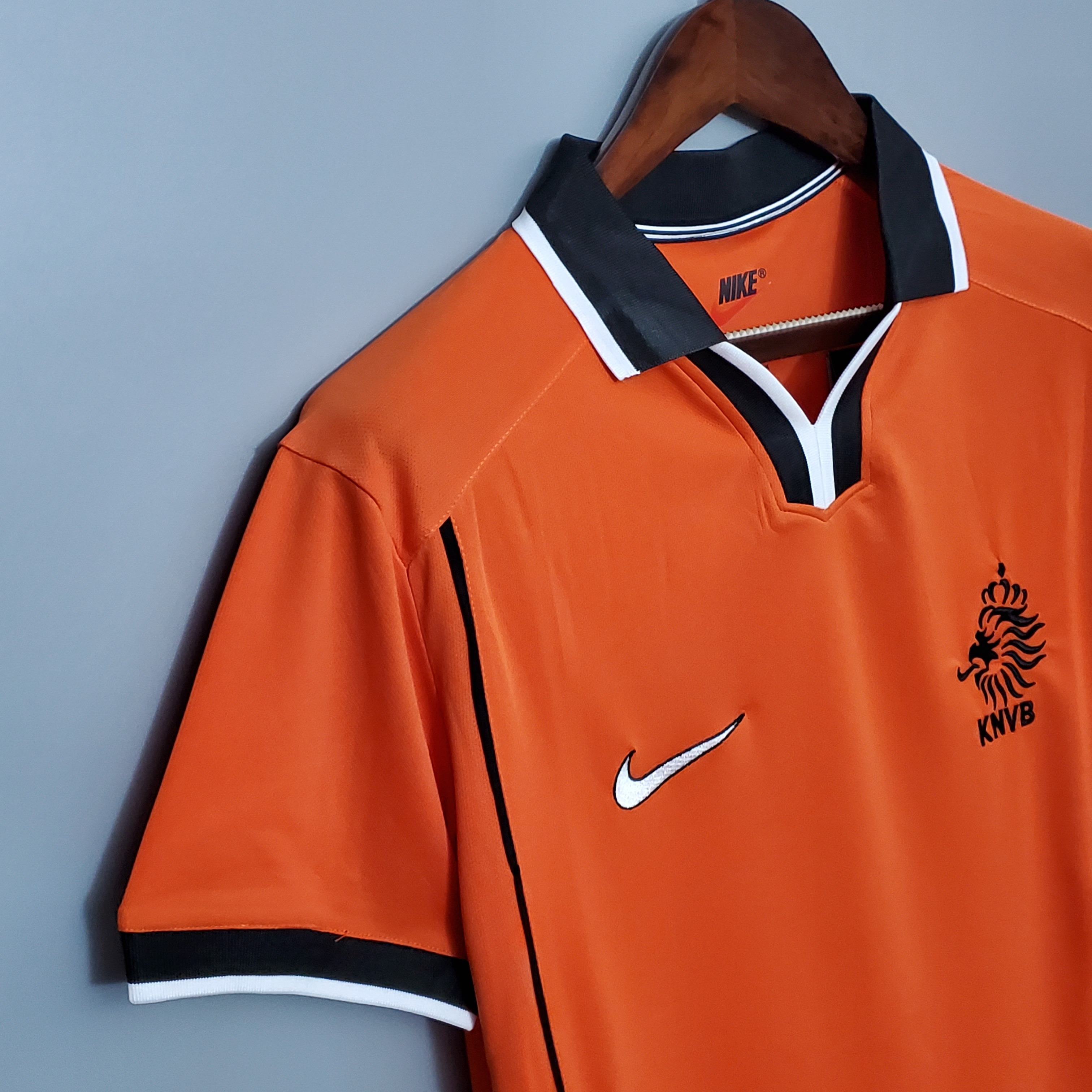 1998 Netherlands  Home World Cup Retro Jersey
