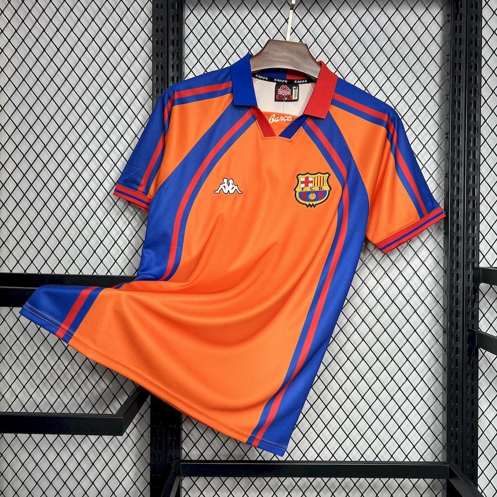 97-98 Barcelona Away Retro Jersey- Classic Style