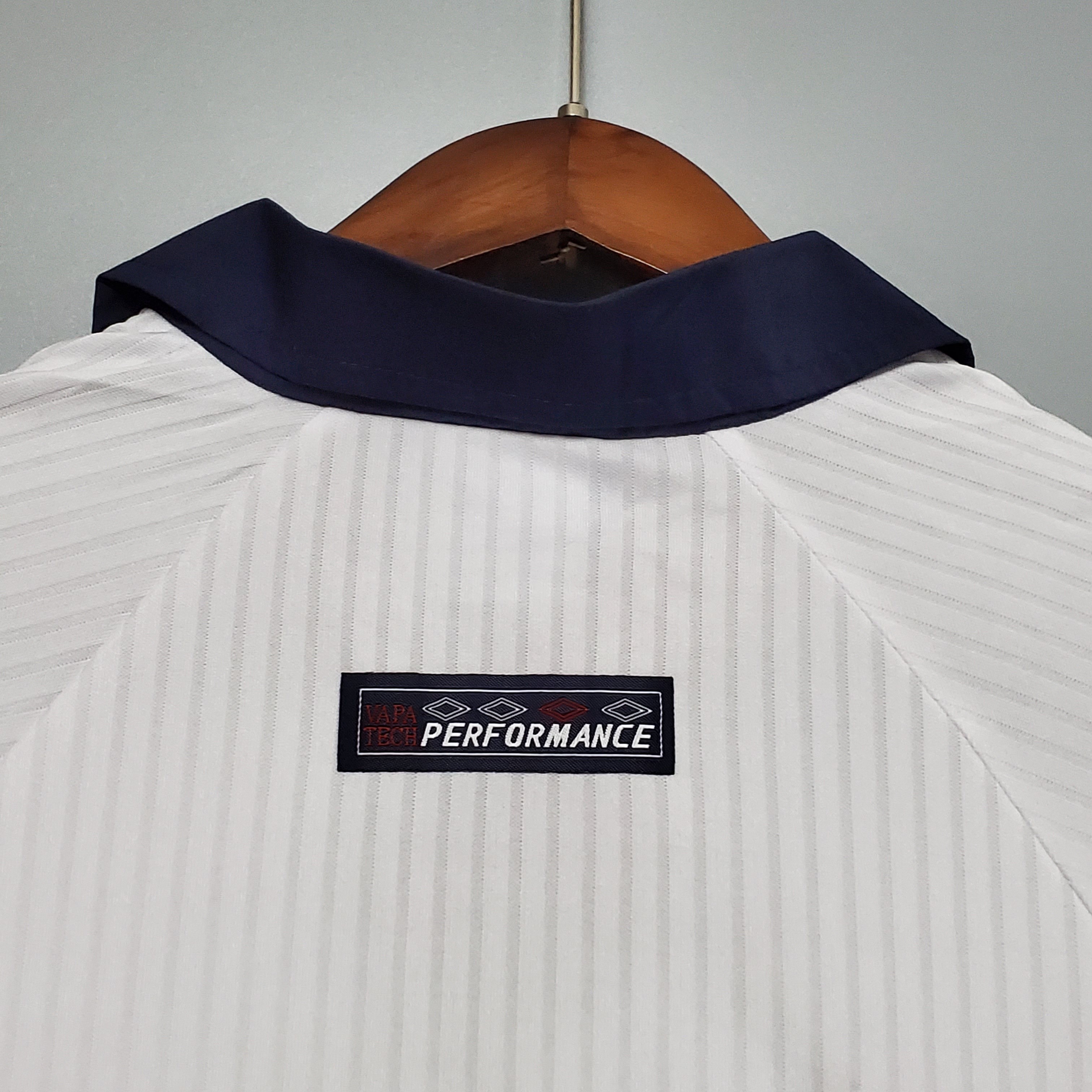 1998 England World Cup Home Retro Jersey Long Sleeve