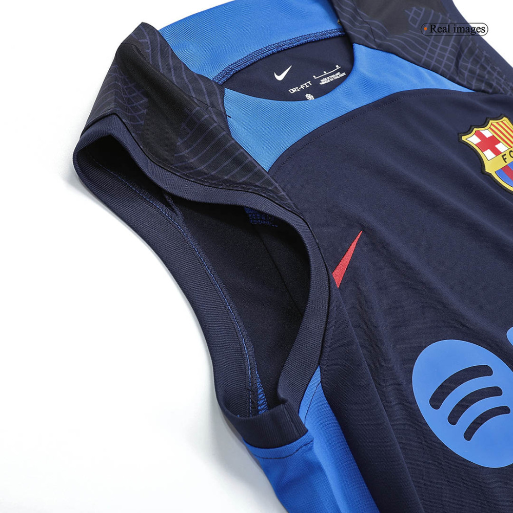 Barcelona Sleeveless Training Kit (Top+Short) Navy 2022/23