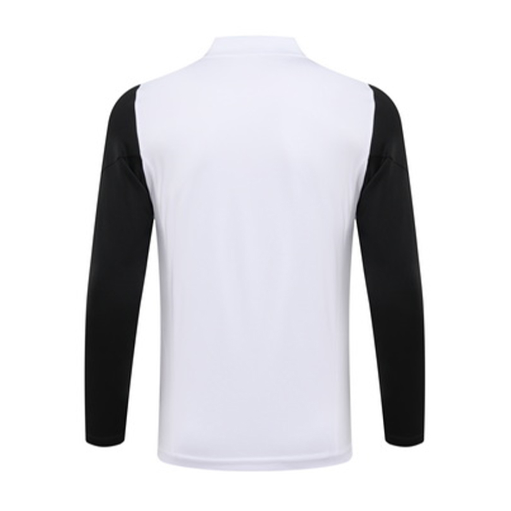 Kids Juventus Zipper Sweatshirt Kit(Top+Pants) White 2023/24