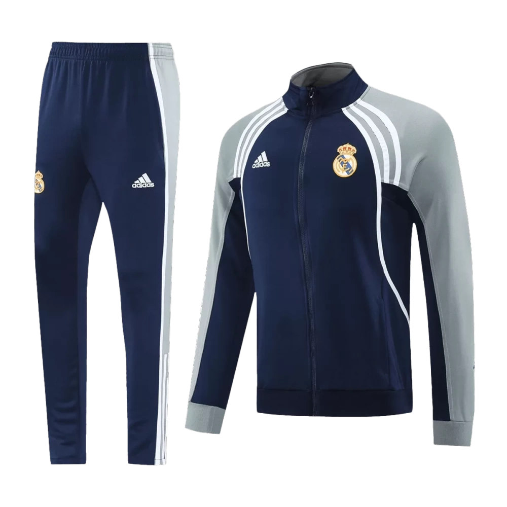 2025-26 Real Madrid Training Tracksuit Kit(Jacket+Pants) 06 Navy