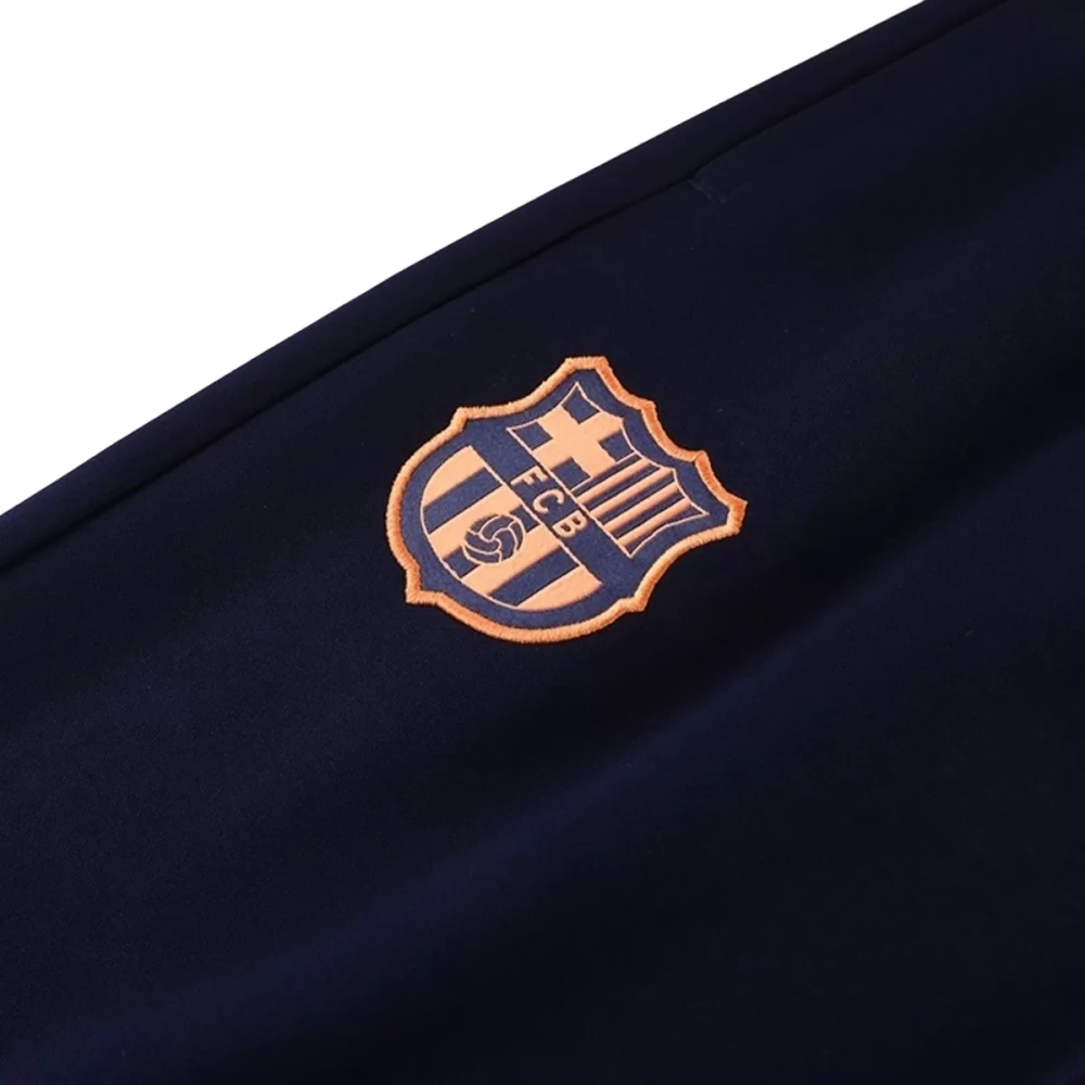 25-26 Barcelona Training Tracksuit Kit(Jacket+Pants) Navy&Orange