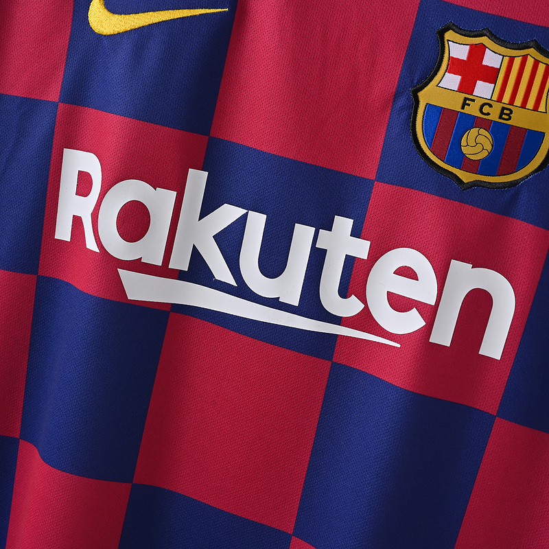 2019-20 Barcelona Home Soccer Retro Jersey